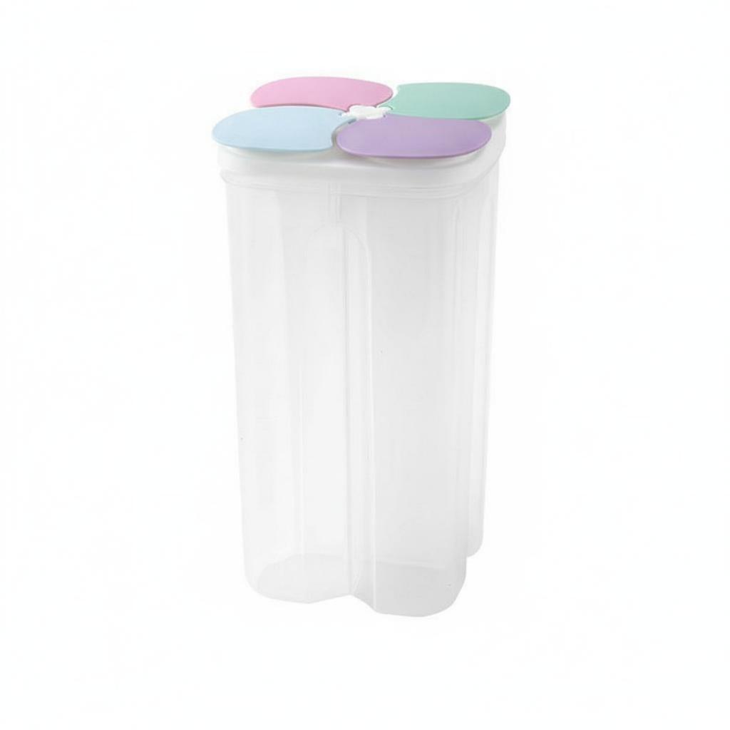 Sealed Food Storage Container Dustproof Divided Food Storage Container Multi-Compartment Pantry Canister Large Capacity
