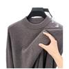Men 100% Pure Wool Half Turtleneck Sweater, Warm Solid Knit Jumper for Autumn Winter Daily Wear