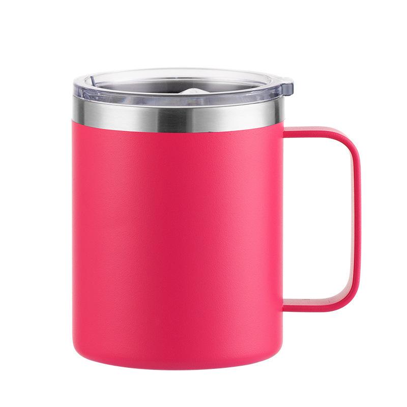 360ML Thermos Cup 314 Stainless Steel Office Vehicle Business Use Portable Handle Coffee Mug Men's and Women's Thermos Cup