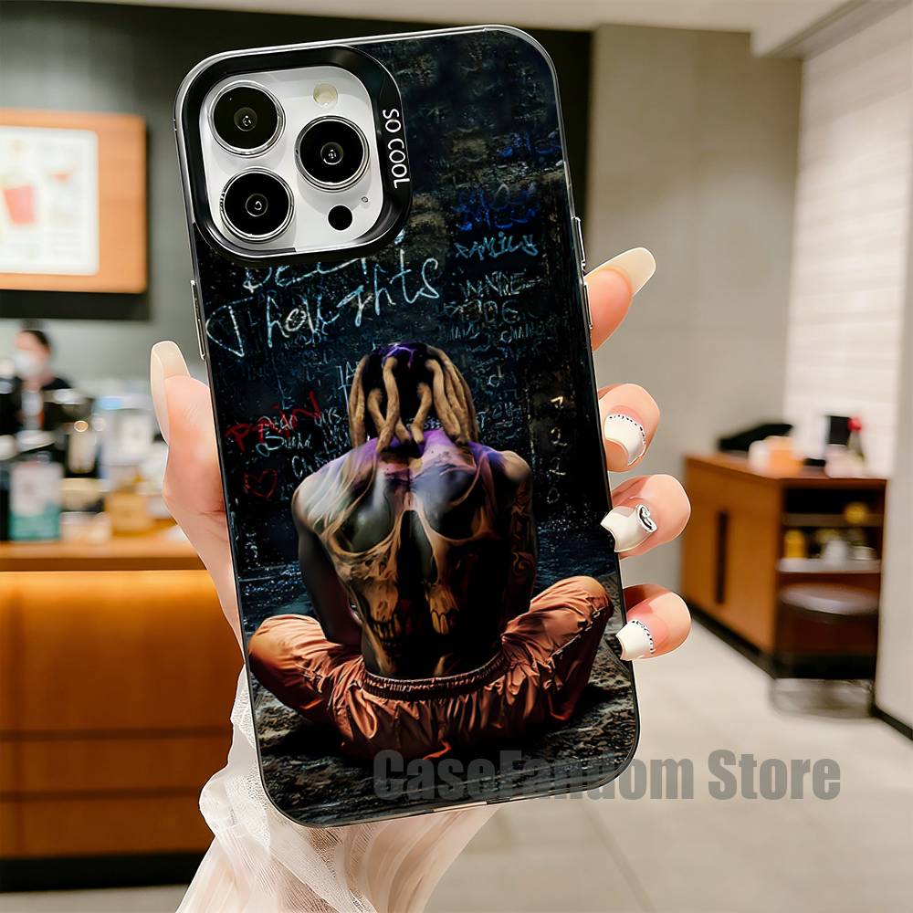

L-Lil Durk Deep Thoughts Phone Case For iPhone 17,16,15,14,13,12,11,Pro,Max,Plus,Black Matte Shockproof Cover iPhone12PRO