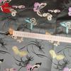 Women's High-End Black Butterfly Jacquard Vest Fabric - Chinese Style Decorative Yarn-Dyed Material