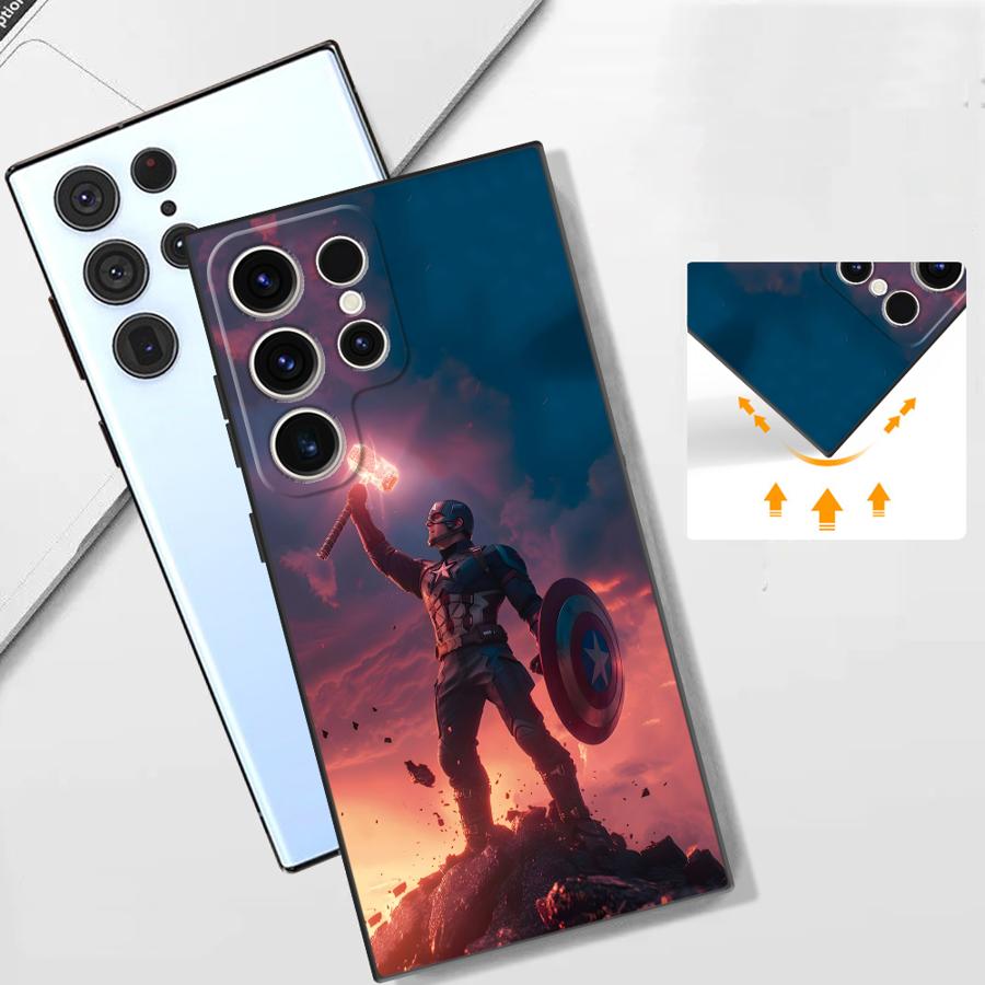 Marvel Cool Avenger Case for Samsung Galaxy S26 S20 S10 S9 S25 Ultra Note 20 Ultra 8 9 10 S23 S21 FE S24 Plus Funda Phone Cover