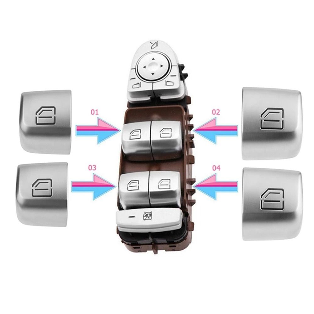 Windows Button Caps Electric Master Glass Lift Control Switch Panel Master Console Window Switch