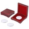 Wooden Coin Storage Box Display Case Commemorative Coin Protection Holder for Silver Coins Medals Collectors