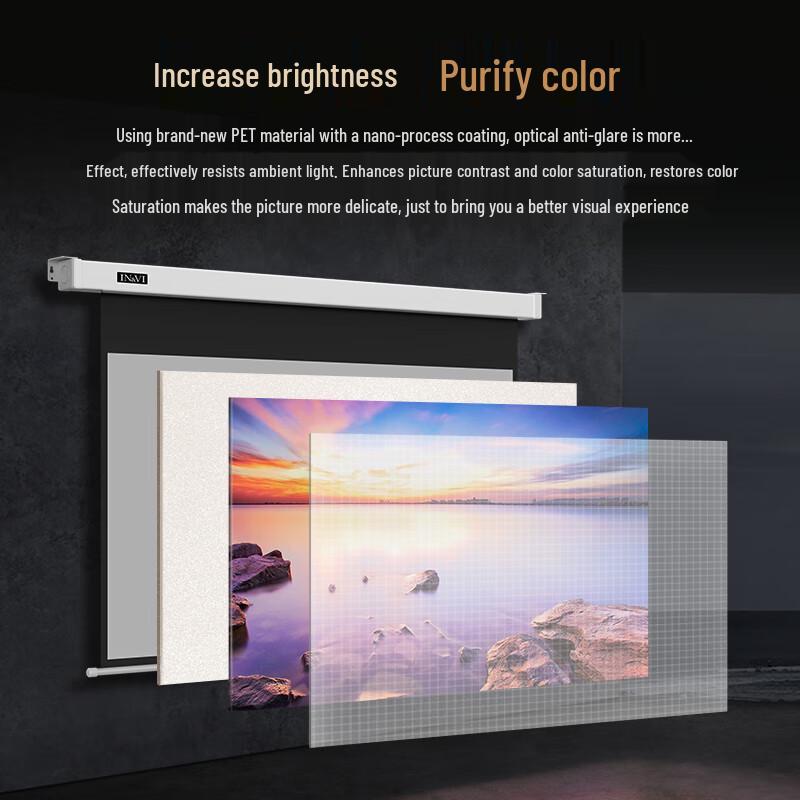 IN&VI ZB Electric Projector Screen with Remote