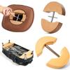 4-fach verstellbarer hölzerner Hutspanner Anti-Kollaps Kappenform-Halter Fedora Hutständer zur Aufbewahrung Cowboy Baseball Halter