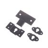 Metal Speaker Brackets Stand Black Wall Mount Iron Hook Hanger Plate For Speaker Surround Sound Bracket Easy To Install