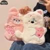 1*Rubber Fleece  The New Belly Warmer Thick Plush Hand Warmer Cute Cartoon Hot Water Bottle Warm Water Bag Multi-color Optional