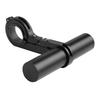 Bicycle Extension Frame Handlebars Accessories Bike Lamp Phone Holder (black 10cm alloy tube)