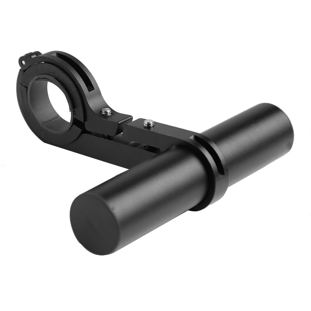Bicycle Extension Frame Handlebars Accessories Bike Lamp Phone Holder (black 10cm alloy tube)