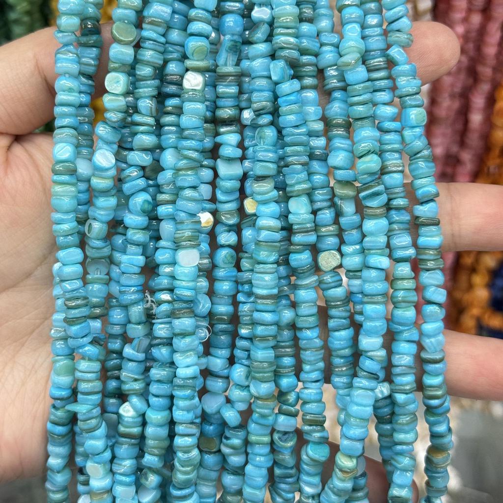 5mm Freshwater Shell Cube Beads for DIY Jewelry: String, Bracelet, Necklace Accessories