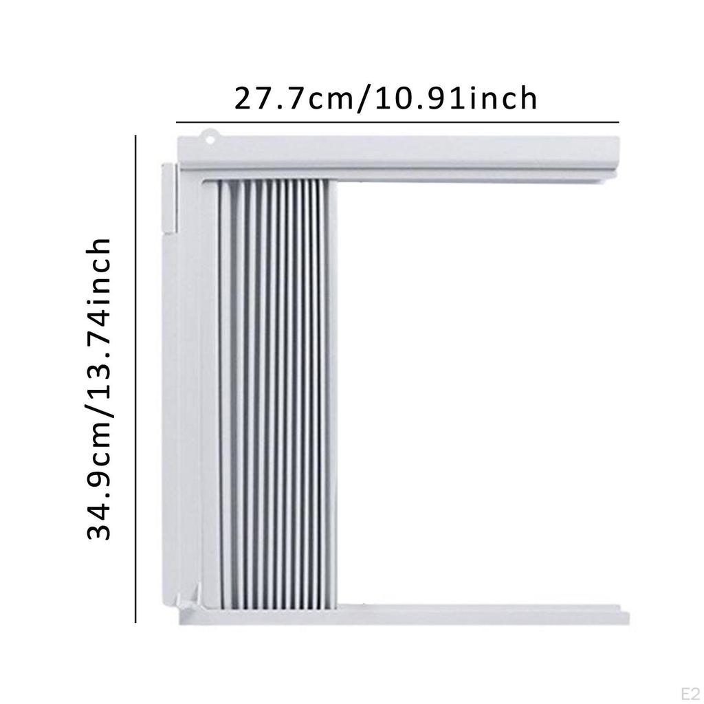 Window Side Panels Cordion Filler, Windproof Easy To Install Insulated Panel Adjustable for