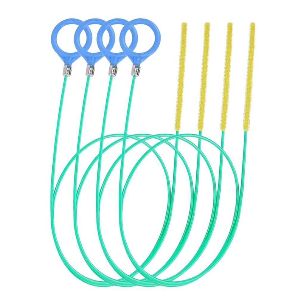 

4Pcs Long Length Drain Cleaner Set Flexible Drain Cleaner Tool Internal Cleaning Tool 90cm зелёный