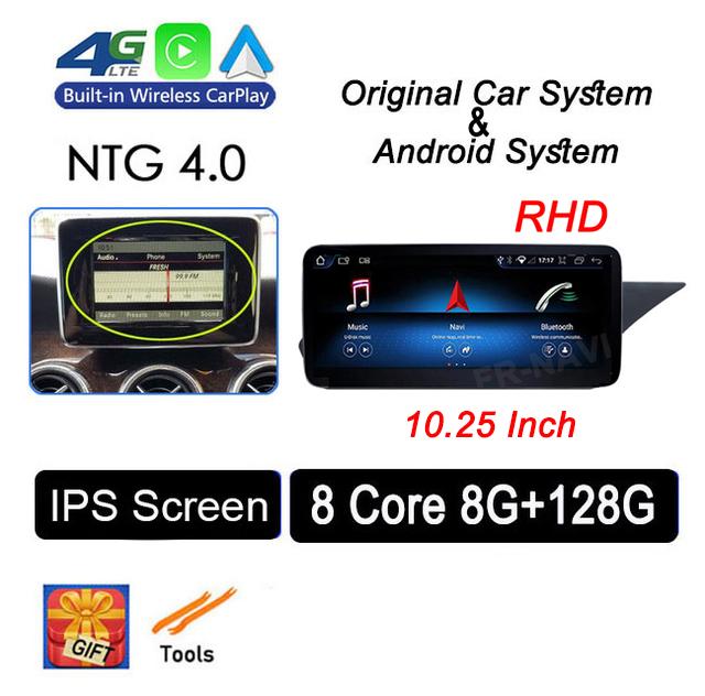 RHD 10.25" For Mercedes Benz E Class W212 2009 - 2015 Head Unit Android 14 Car Raido GPS Navigation Multimedia Player Video