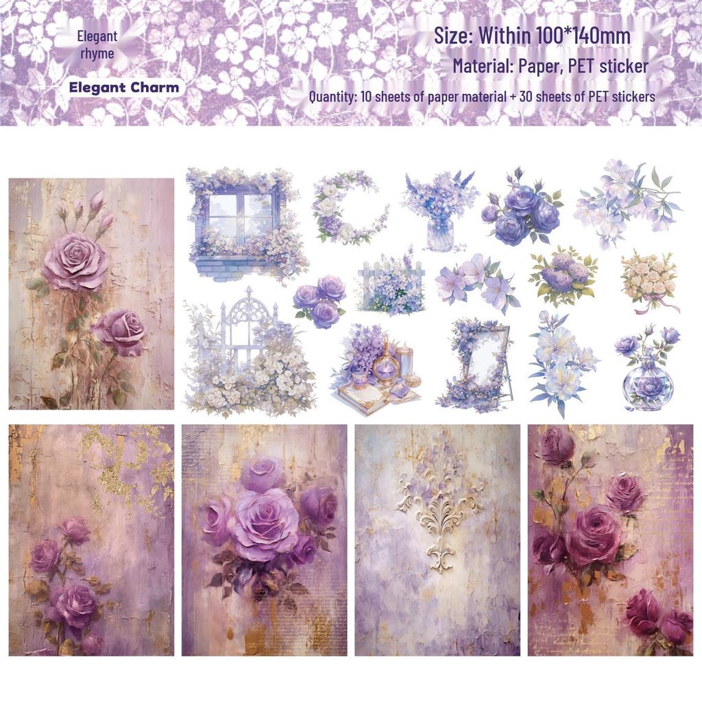 Mengze Series Retro Story DIY Journal Collage Pack - 6 Styles