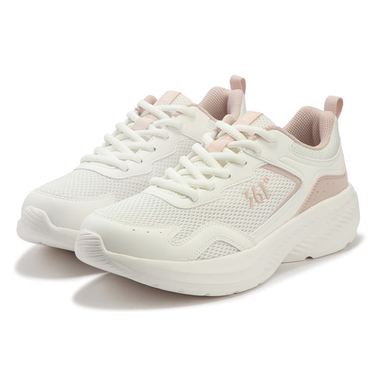 361 Blade Leaf 2.0 Cushioning Slip Resistant Abrasion Resistant Low Top Running Shoes Women's Fresh Pink 682422249F-5