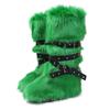 Faux Fur Snow Boot for Women Winter Warm Fluffy Long Furry Long Boots Women's Outdoor Fuzzy Knee-High Boots Plush Warm Snow Shoes for Outdoor Indoor