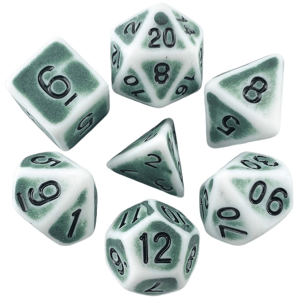 Kostki DND Retro Wielościenne Zestaw Kostek 7szt D4, D6, D8, D10, D%, D12, D20 Kostki do Gry do Gry DND Stół Planszowy Gry Fabularne