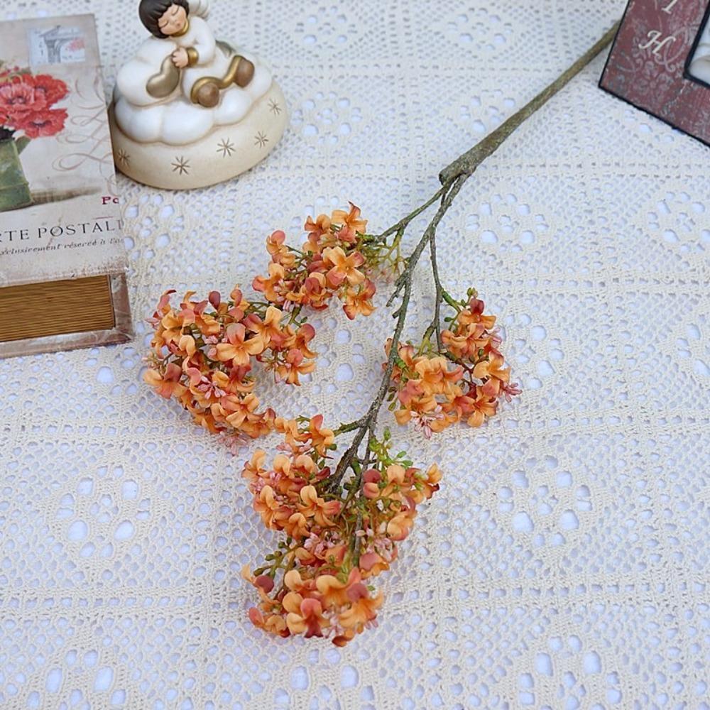 Luxury Artificial Thyme Flower Retro Fake Flower Thyme Flower Branch  Fall Decorations