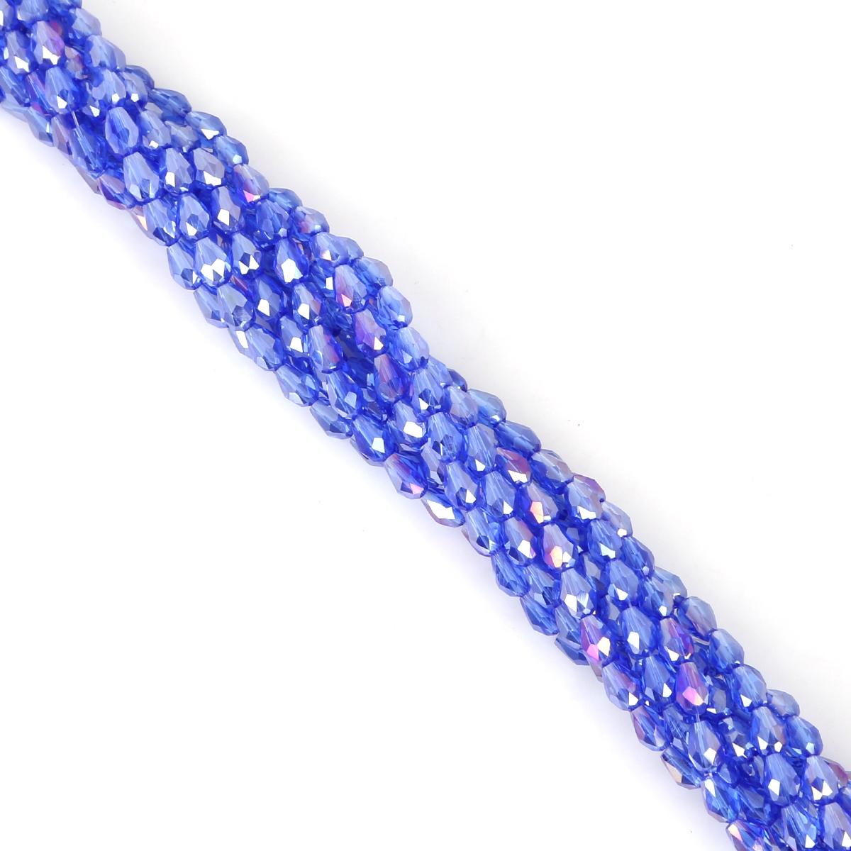 

Стеклянные хрустальные бусины в форме капель воды, свободные бусины-разделители для изготовления ювелирных изделий своими руками, браслета и ожерелья