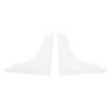 2pcs Acrylic Shower Splash Guard Clear Transparent Bathtub Water Blocker  For Bathroom Use