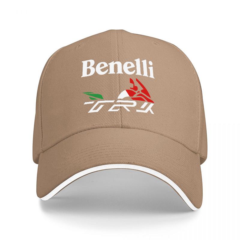Benelli TRK Logo Vyšívaná Baseballová Čepice Černá Klasický Střih Nastavitelná Čepice pro Motocyklové Nadšence a Dobrodružné Jezdce