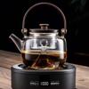 ZISIZ Glass Tea Steamer Kettle with Filter