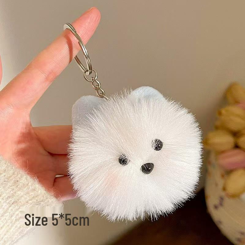 Cute Fur Ball Plush Keychain: Small Doll Pendant for Car, Backpack & More