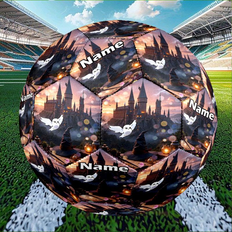 Custom Name Personalized Movie Potter-A Print Size 5 Soccer Ball Training & Match Football, for Team, Kicking, Gift for Football Enthusiasts