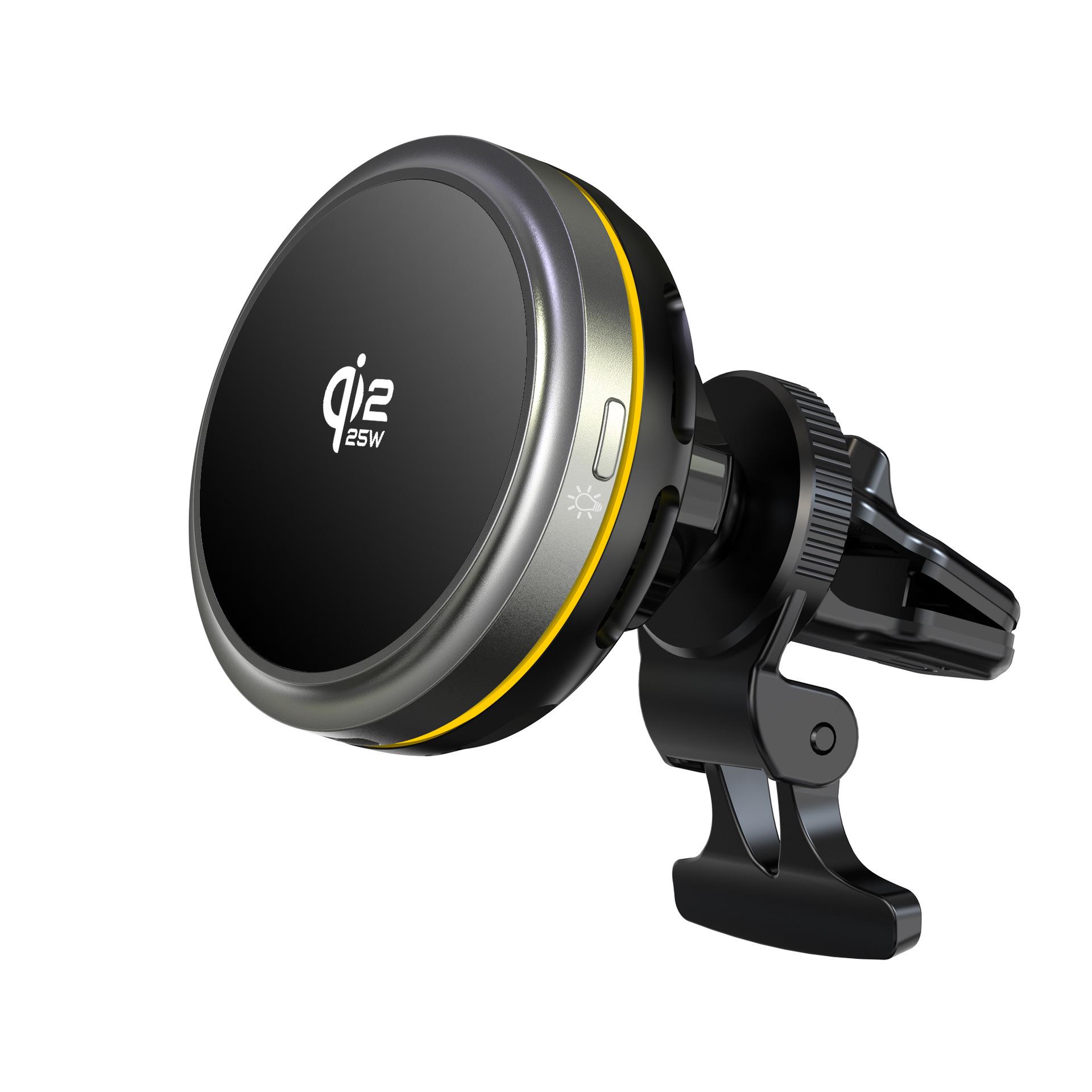 

25W MagSafe Car Mount Wireless Charger with Semiconductor Cooling - KC Certified for Apple 80csq