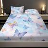 3Pc Dreamy Color Romantic Butterfly Print Coreless Bed Sheet Set Multiple Sizes Soft Comfortable Bed Cover Bedding Machine Washe