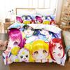 Smile PreCure! Bedding Set Single Twin Full Queen King Size Bed Set Adult Kid Bedroom Duvet Cover Sets 3D Print Kawaii Anime Bed