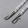 Premium Metal Copper Platinum Plated Square White Crystal Beaded Necklace Women'S Light Luxury Cold Wind Temperament Clavicle Chain