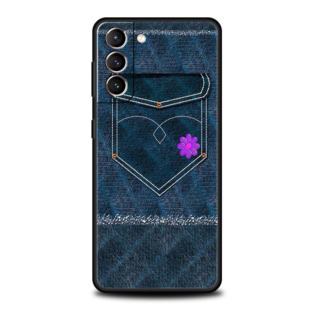 

Leather Cloth Pattern Phone Case Cover for Samsung Galaxy S26 S25 S24 S23 S22 S20 S21 FE Ultra S25 Edge Plus 5G Soft TPU Shell Samsung S25Ultra