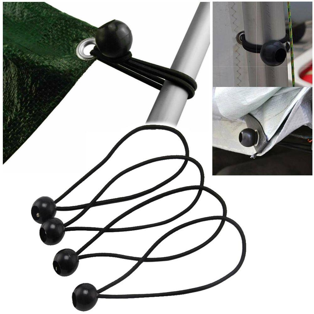 Accessories Water Bottle Fixed Fixing Securing Black Ball Bungee Elastic Rope Loop Cord Bungee Cord