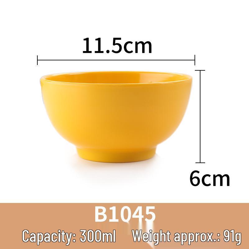 A5 Melamine Small Bowl for Soups, Rice & Porridge - Ideal for Restaurants & Dining Halls.