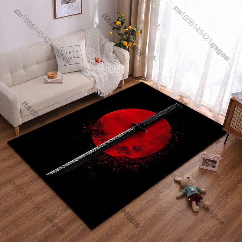 Sword red circlecarpet Yoga living room room decor children's crawling mat doormat area rug games floor mat