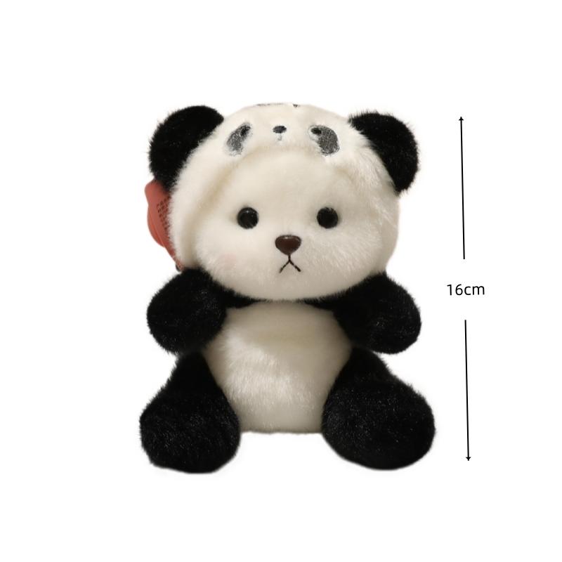 Cartoon Panda Plush Keychain Stuffed Animal Plush Pendant Cute Anime Toy for Fans Xmas Gift Soft Pandas Fans Xmas Gifts Anime