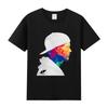 T-shirt z wzorem Avicii Męski Letni Casual Trend Mody Krótki Rękaw Luźny i Wygodny Czysta Bawełna Męski i Damski