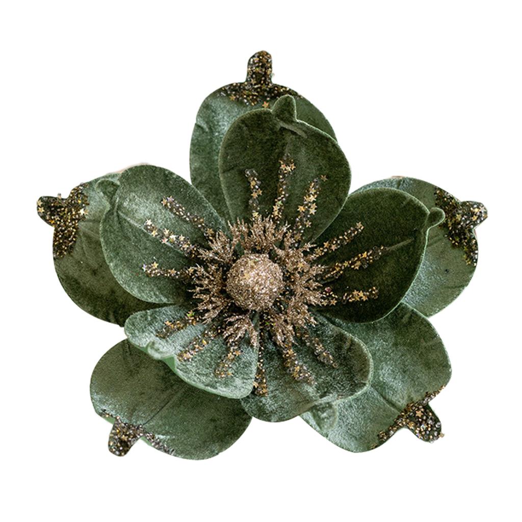 Weihnachtsblumendekor Elegante glitzernde künstliche Blumen für festliche Arrangements