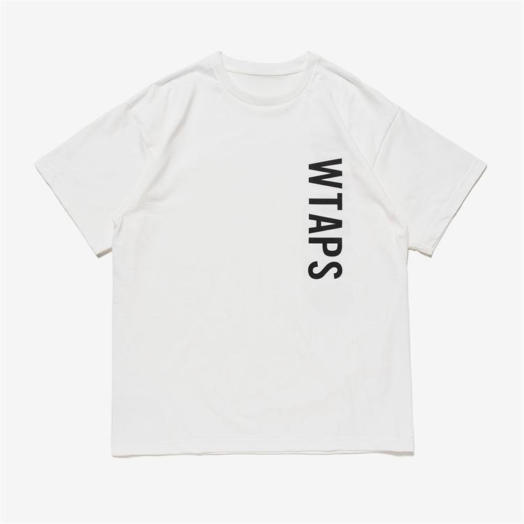 Y2K New Japanese Trend Hot Sale WTAPS INGREDIENTS WUT WTVUA Letter Print Men's Short Sleeve Sports Casual Top Harajuku