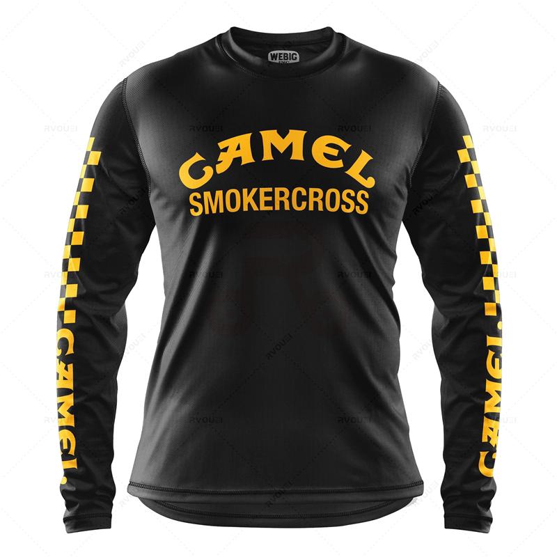 2023 Motorcycle Mountain Bike Jersey MTB Offroad Bicycle Locomotive Shirt Cross Country Enduro Camping Fishing Hunting Clothes