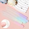 5 Pezzi Lima Professionale per Unghie in Vetro Colorata Buffer Cristallo Lucida Strumento per Modellare Manicure Pedicure Levigatura Liscia