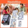Set da gioco di domino vivace in scatola di ferro per divertimento interattivo e sviluppo delle abilità