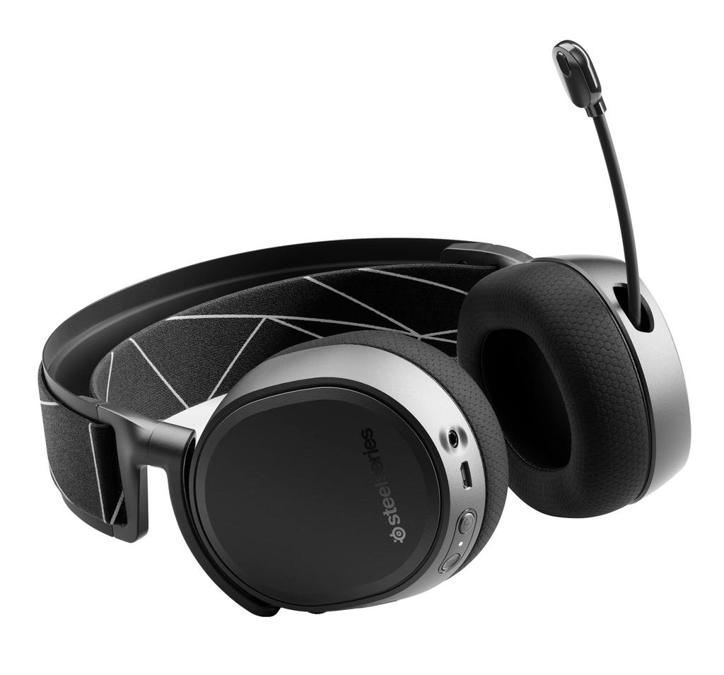 SteelSeries Arctis 9 Wireless Gaming for Size M Headset, Wireless, 2.4Ghz/Bluetooth Compatible, Closed-Back, PC, PS5, PS4, Black, (Product Code