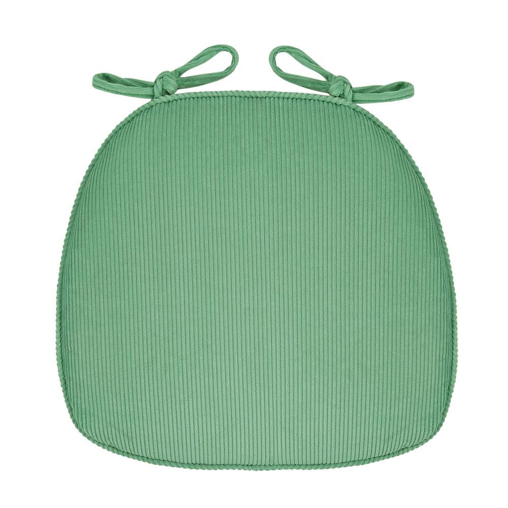 Thickened D-Shape Corduroy Seat Cushion For Dining Chairs,Classic Style,All-Season Comfort, Sewn Seam Closure, Multipurpose Use
