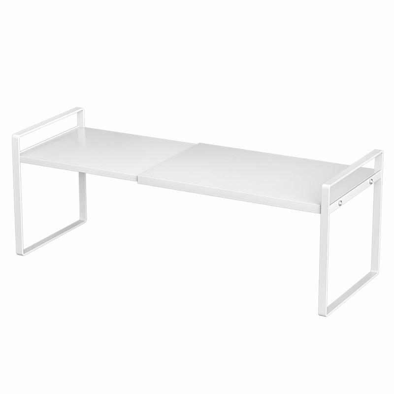 Retractable Layered Storage Shelf - Nail-Free Iron Organizer for Dorms