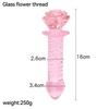Cute Anal Dildos Glass Long Anal Plug Pink Glass Butt Plug Smooth But Plug Women Masturbation Dildos Sex Toys