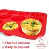 Non-Stick Silicone Mold Muffin Cupcake Baking Pan - Dishwasher & Microwave Safe Muffins Tray Tin Bakeware Tools for Kitchen