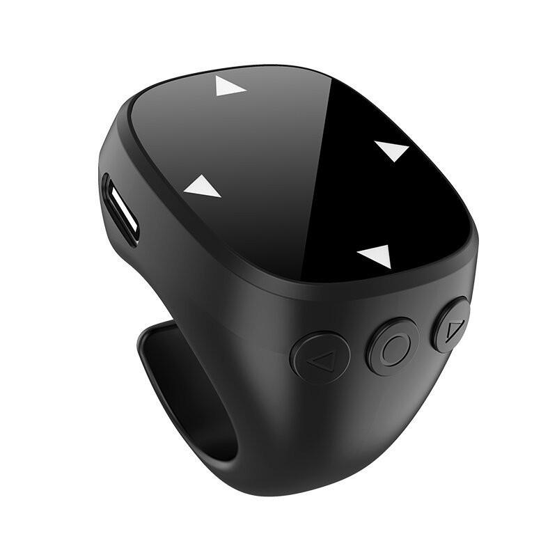 Bluetooth Remote Controller for Video Browsing, Photo Liking, Zooming, and E-book Navigation.